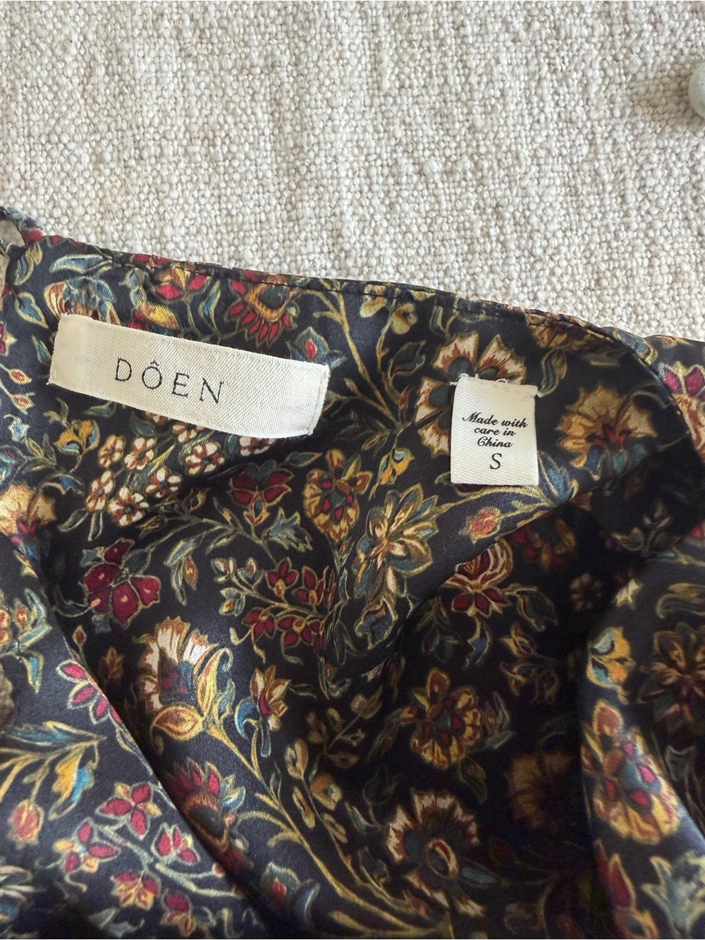DÔEN
Cataline Floral Print Silk Satin Dress - Picture 6 of 8